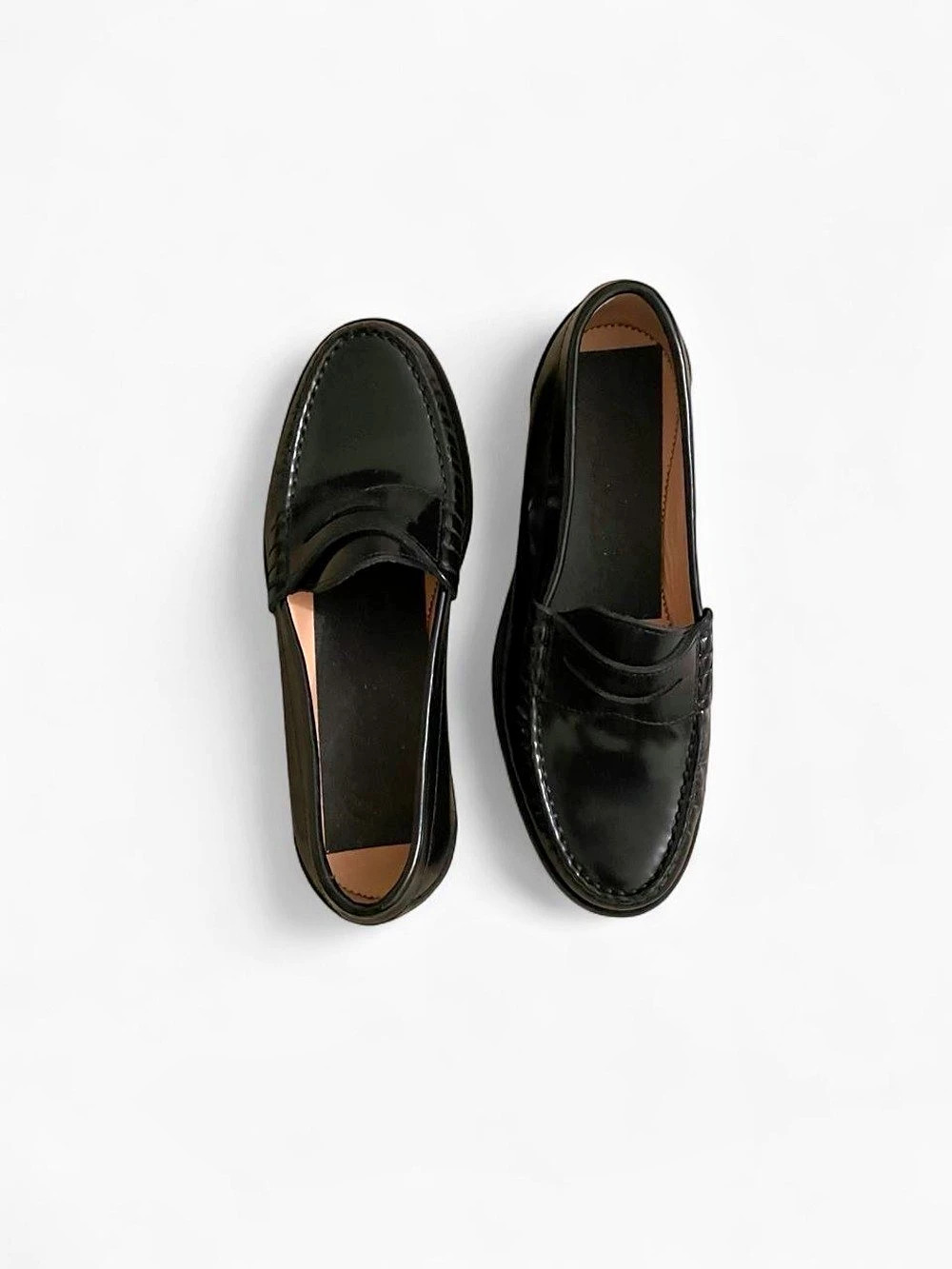 J Crew Black Loafers